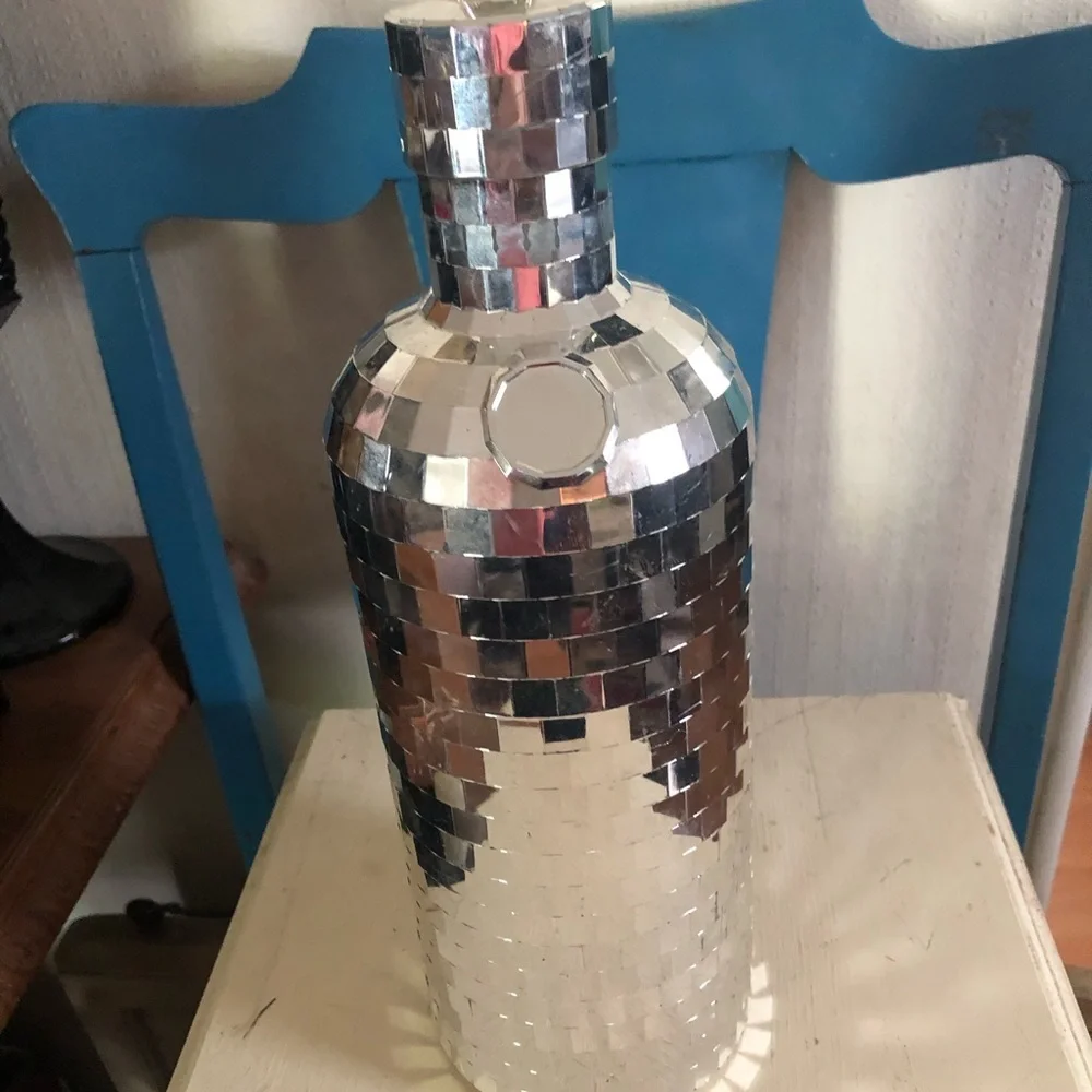 Mirrored Bottle Decoration